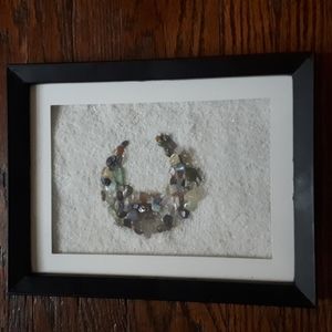 Framed crystal & stone art